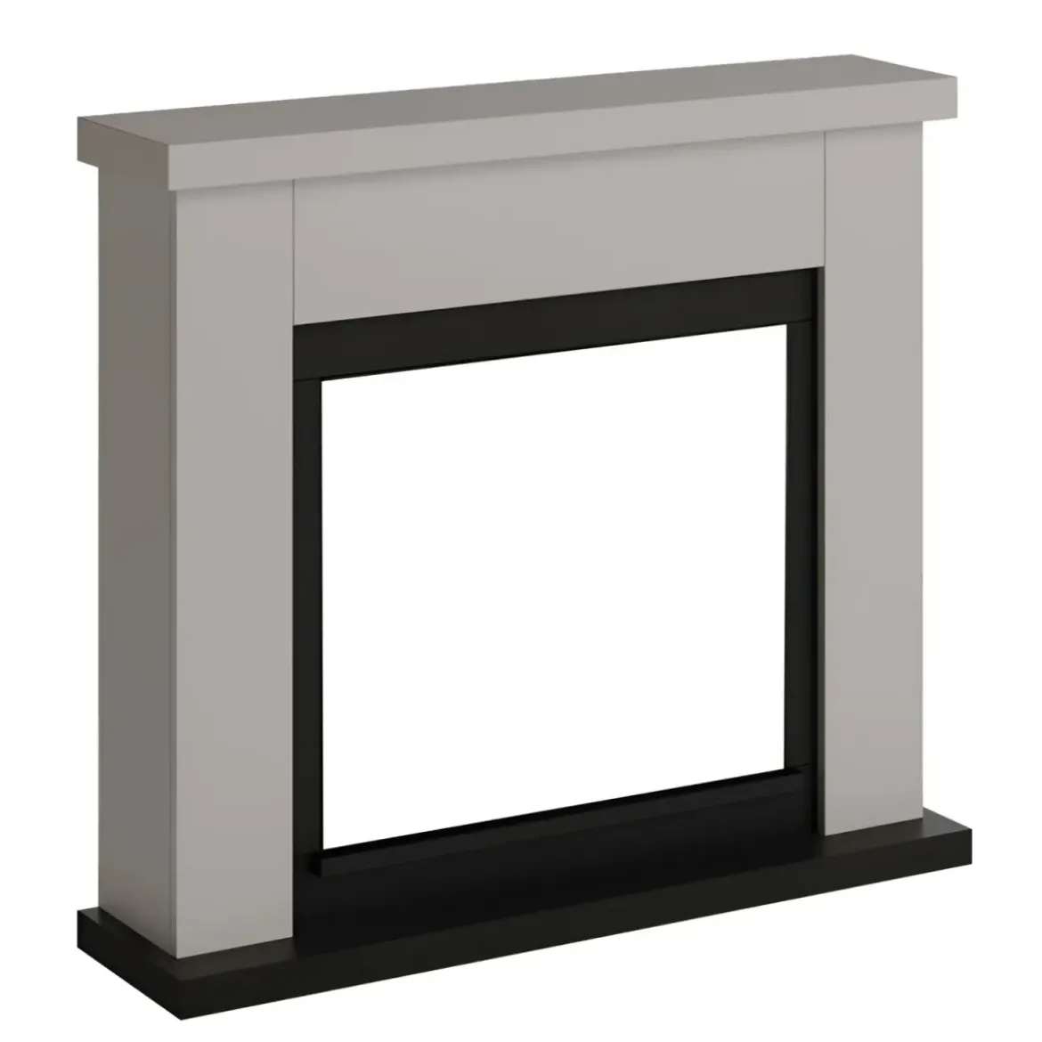 Cornice per Caminetto Elettrico Beige Tagu Frode in Legno MDF Camino