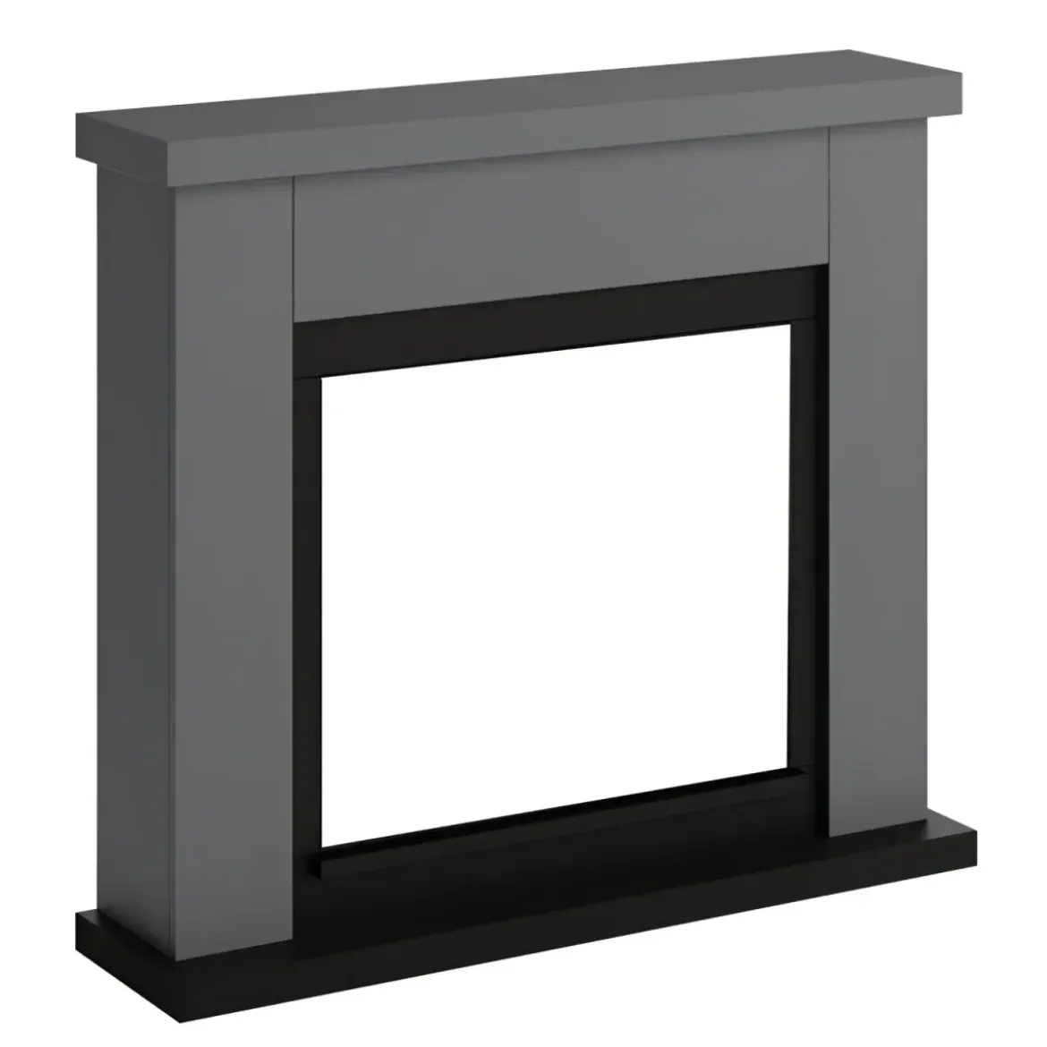 Cornice per Camino Elettrico Tagu Frode Grigia in Legno MDF Caminetto