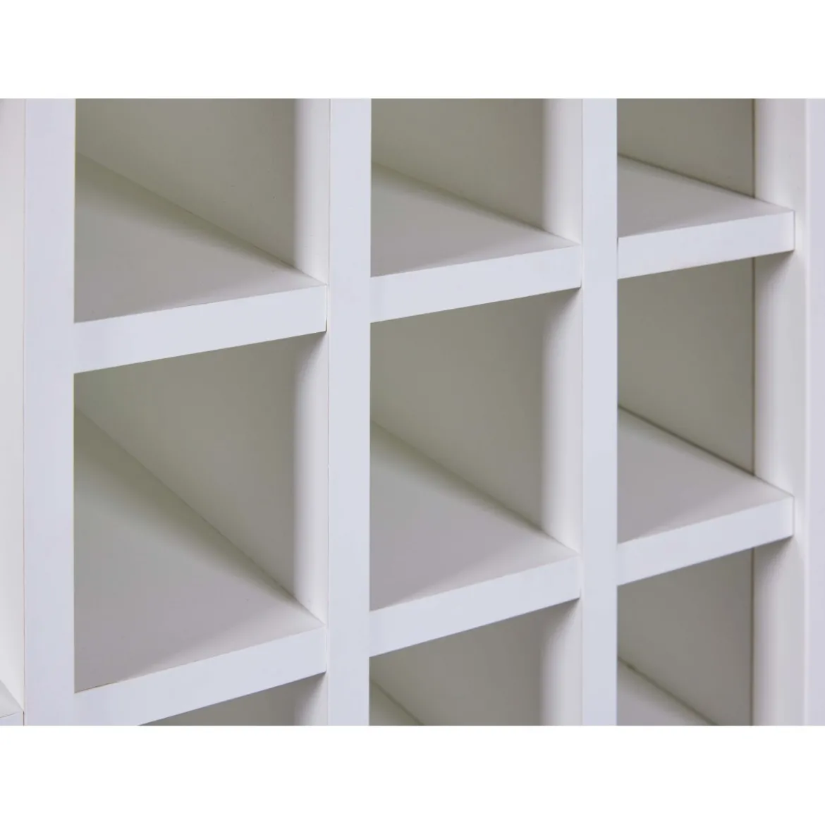Credenza Cantina Porta Vino Bianco Rovere 76,8 x 33 x 124,4 cm