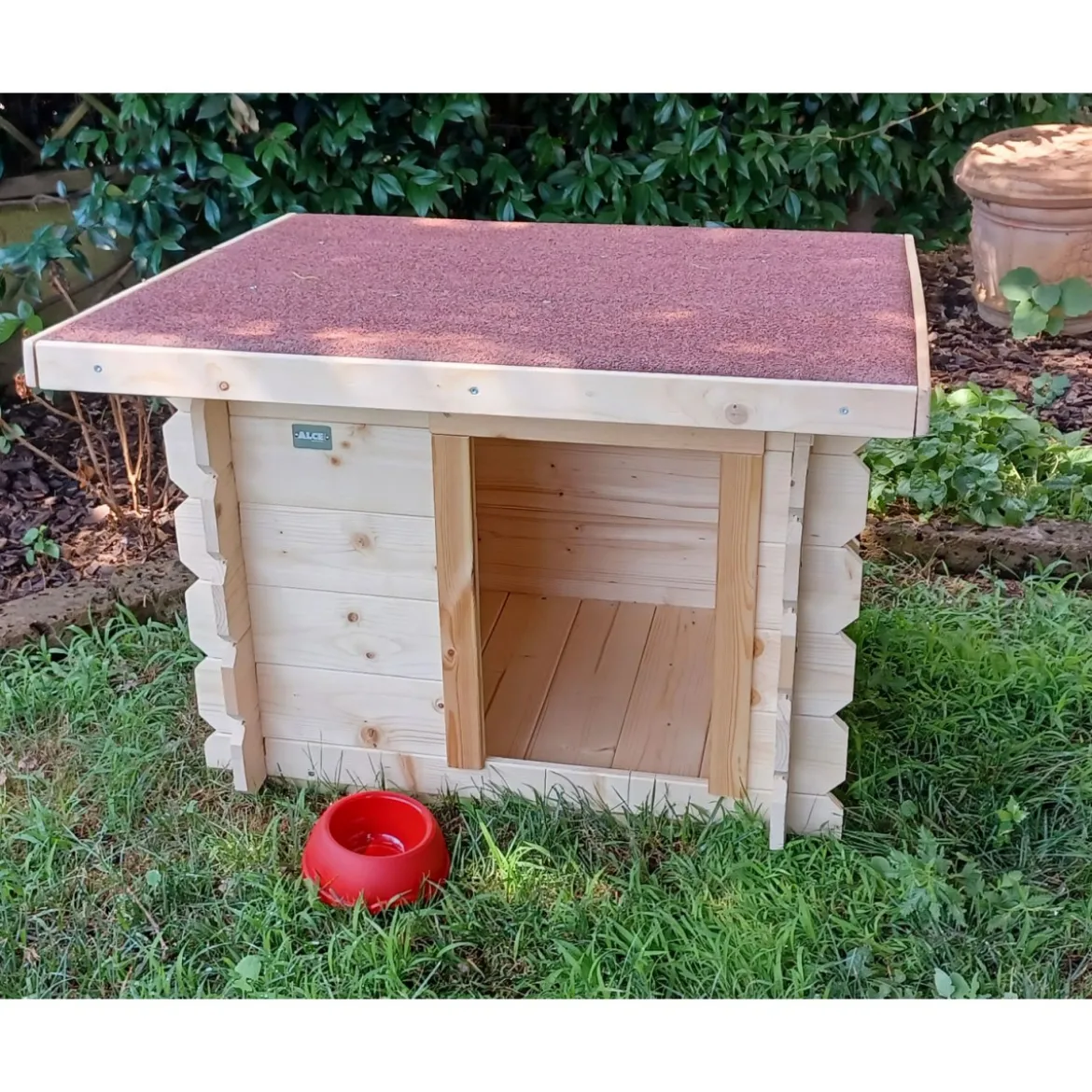 Cuccia in Legno per Cani Taglia Piccola da Esterno Giardino Inverno