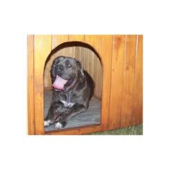 Cuccia per Cane Taglia Grande in Legno Tetto con Pavimento Interno uso Esterno