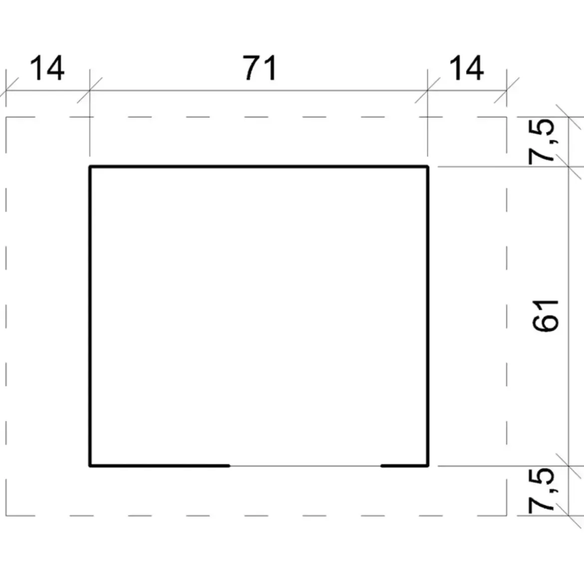 Cuccia per Cani in Legno 19 mm Piccola Taglia 99x76x80 cm Tetto OSB-3
