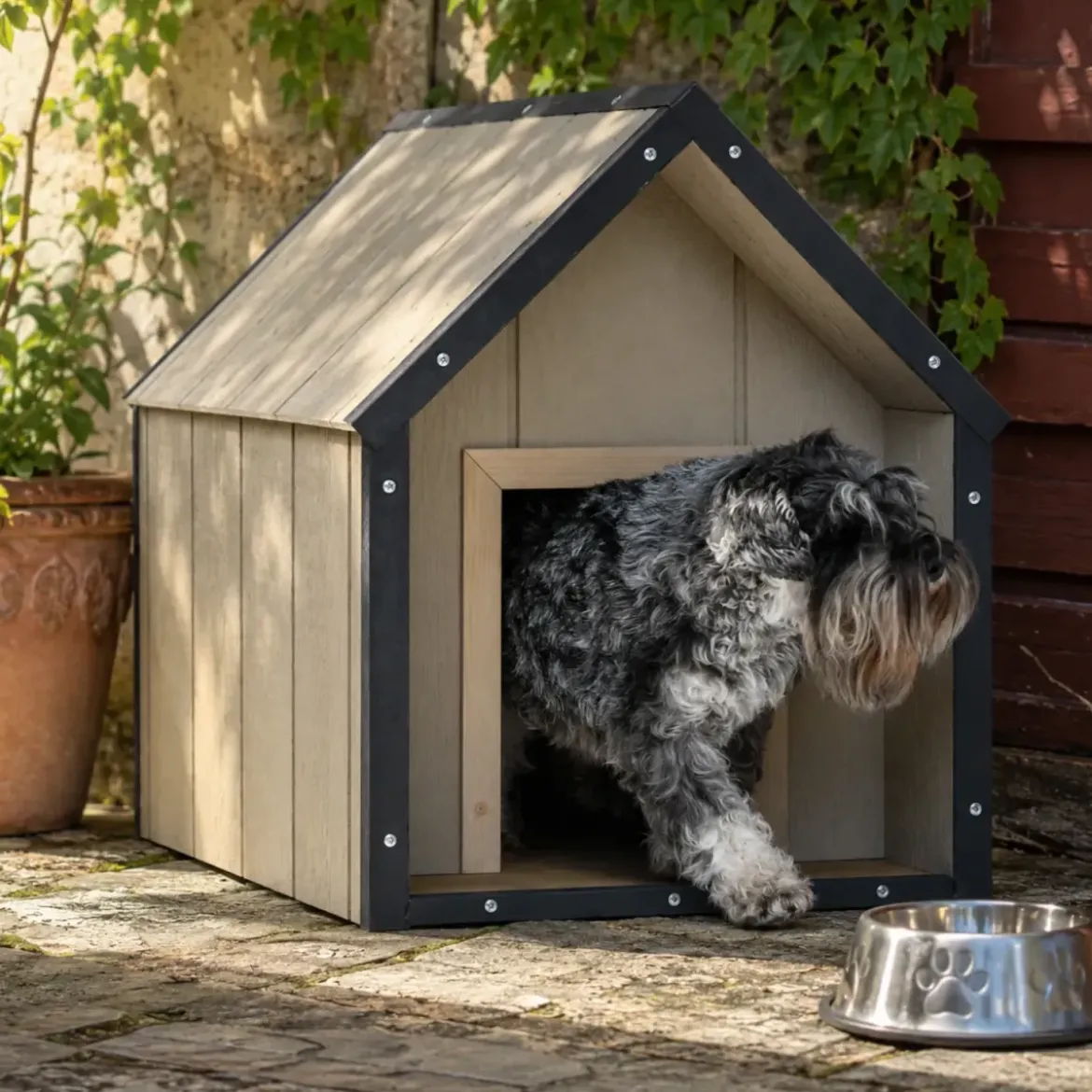 Cuccia per Cani in Legno 10 mm Taglia Media 95x54x68 cm LP SmartSide