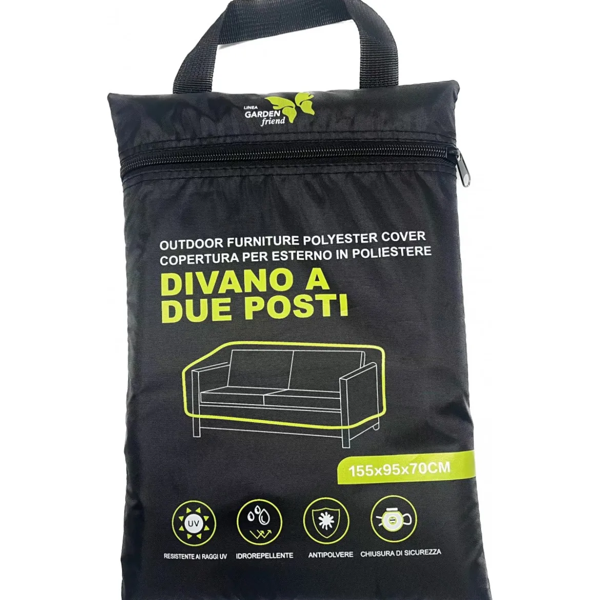 Custodia Protettiva per Divano 2 Posti 155x95x70 cm