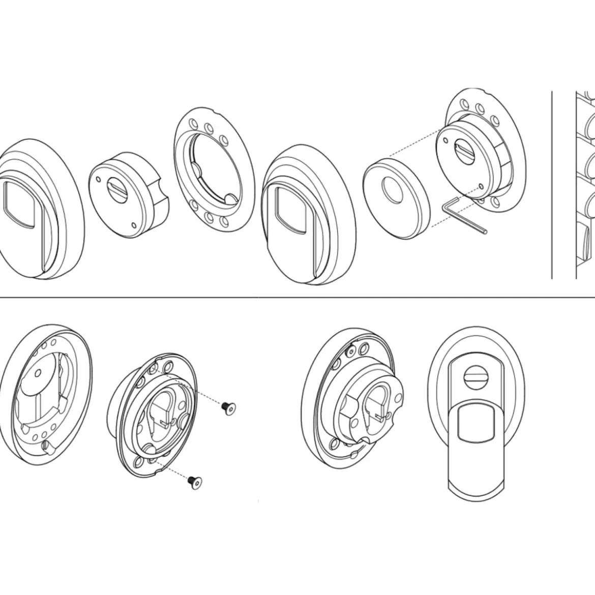 Defender Magnetico Disec MG3551 Cilindro Europeo Porta Blindata Oro