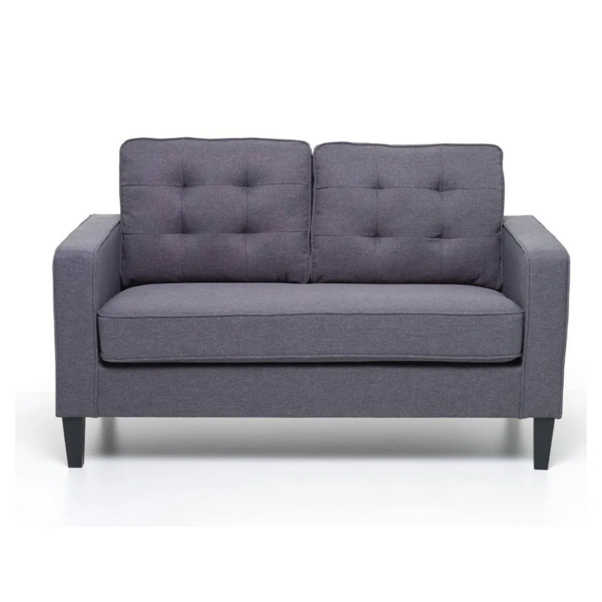 Divano 2 Due Posti Relax da Salotto 145 cm Economico Imbottito in Tessuto