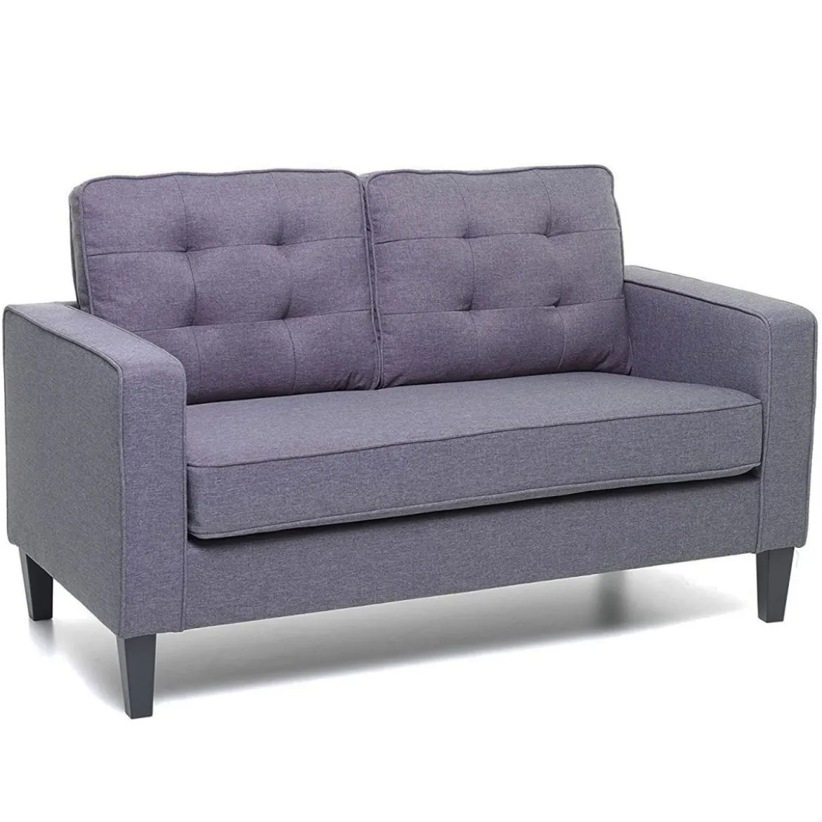 Divano 2 Due Posti Relax da Salotto 145 cm Economico Imbottito in Tessuto