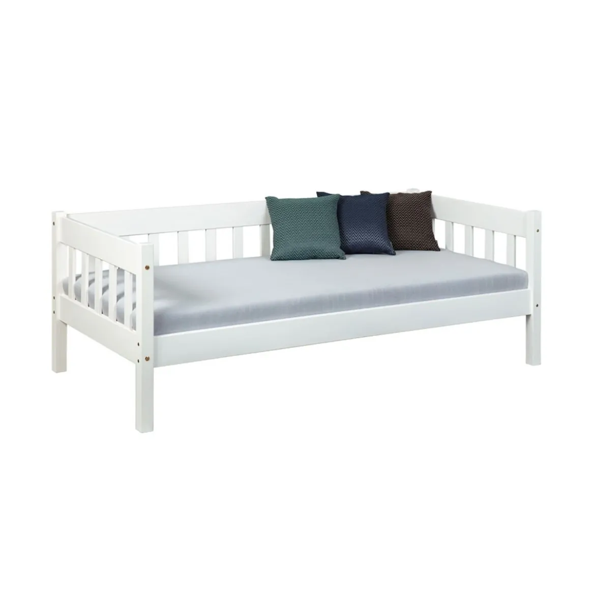 Divano Letto 90x200 Bianco Singolo a Doghe Possibile Letto Estraibile Cameretta