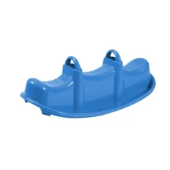 Dondolo per Bambini 3 Posti Plastica Colorata con Maniglie Resistenti