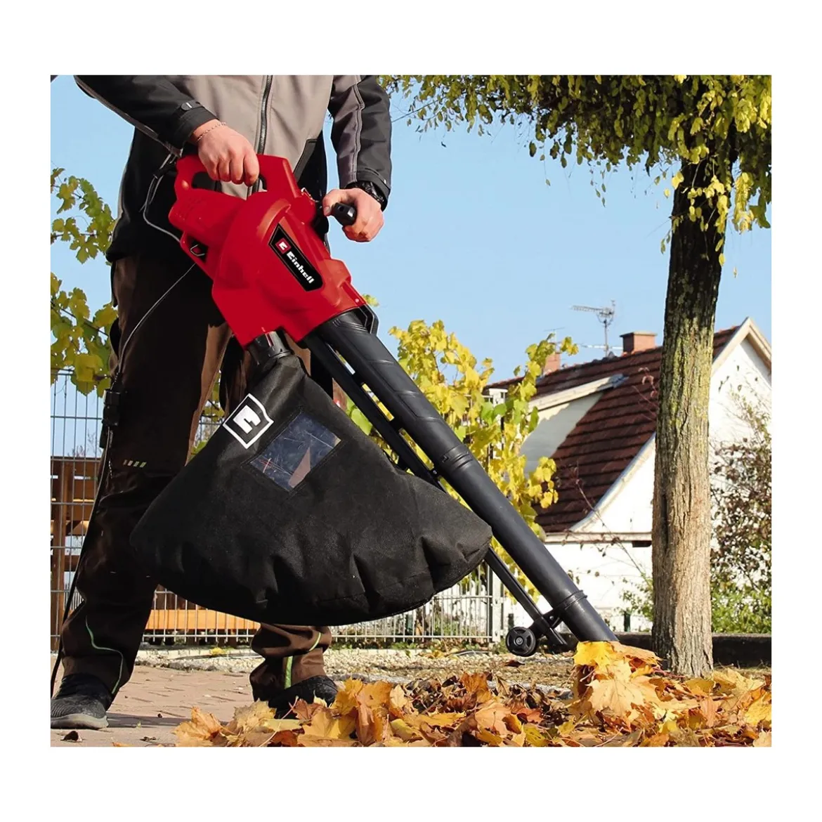 Einhell Soffiatore Elettrico da Esterno Sminuzzatore Aspiratore Foglie Giardino