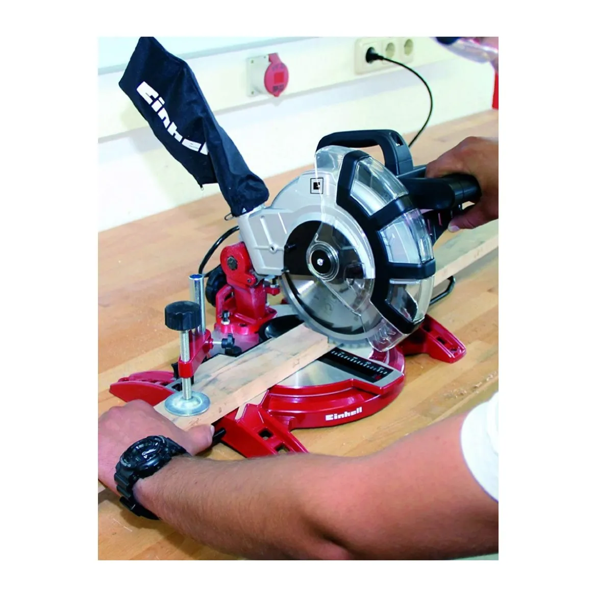 Einhell Troncatrice Denti a Disco da Banco Professionale Radiale Legno
