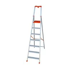 Facal Scala 7 Gradini Alluminio Doppia a Forbice Professionale Scaletta Interno