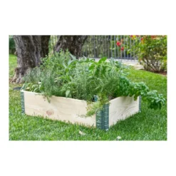 Fioriera da Giardino in Legno Portavso Rettangolare da balcone 80x120