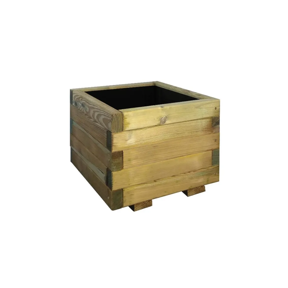 Fioriera in Legno 40x40 Quadrata Vaso Cassetta Balcone Arredo Giardino Portavaso