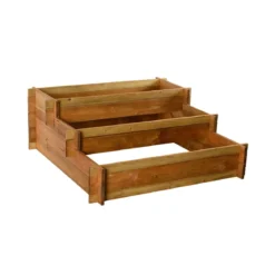Fioriera 120x120 Orto Rialzato Urbano da Balcone Giardino Aiuola Vaso in Legno