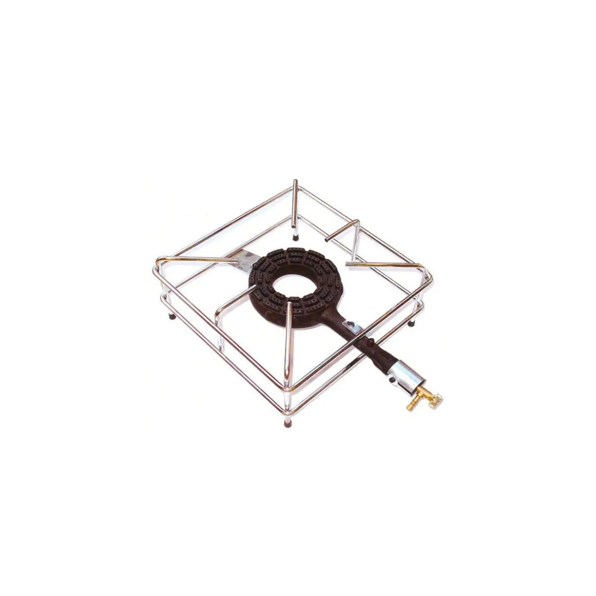 Fornellone Cromato a Gas 4 Piedi 40x40cm per Esterno