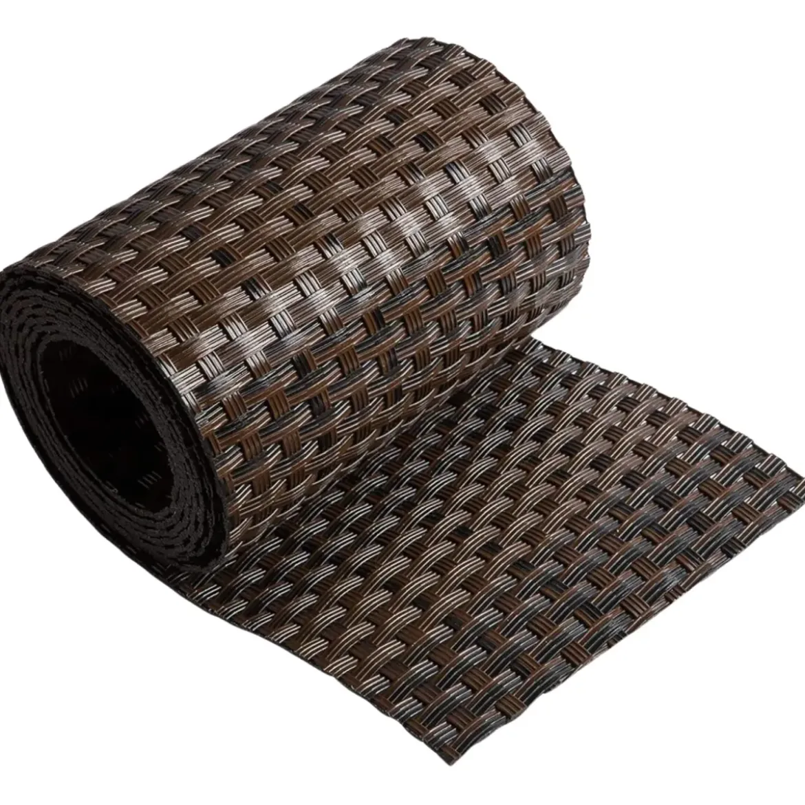 Frangivista in Rattan Artificiale Rotolo Marrone 19x204 cm Esterno