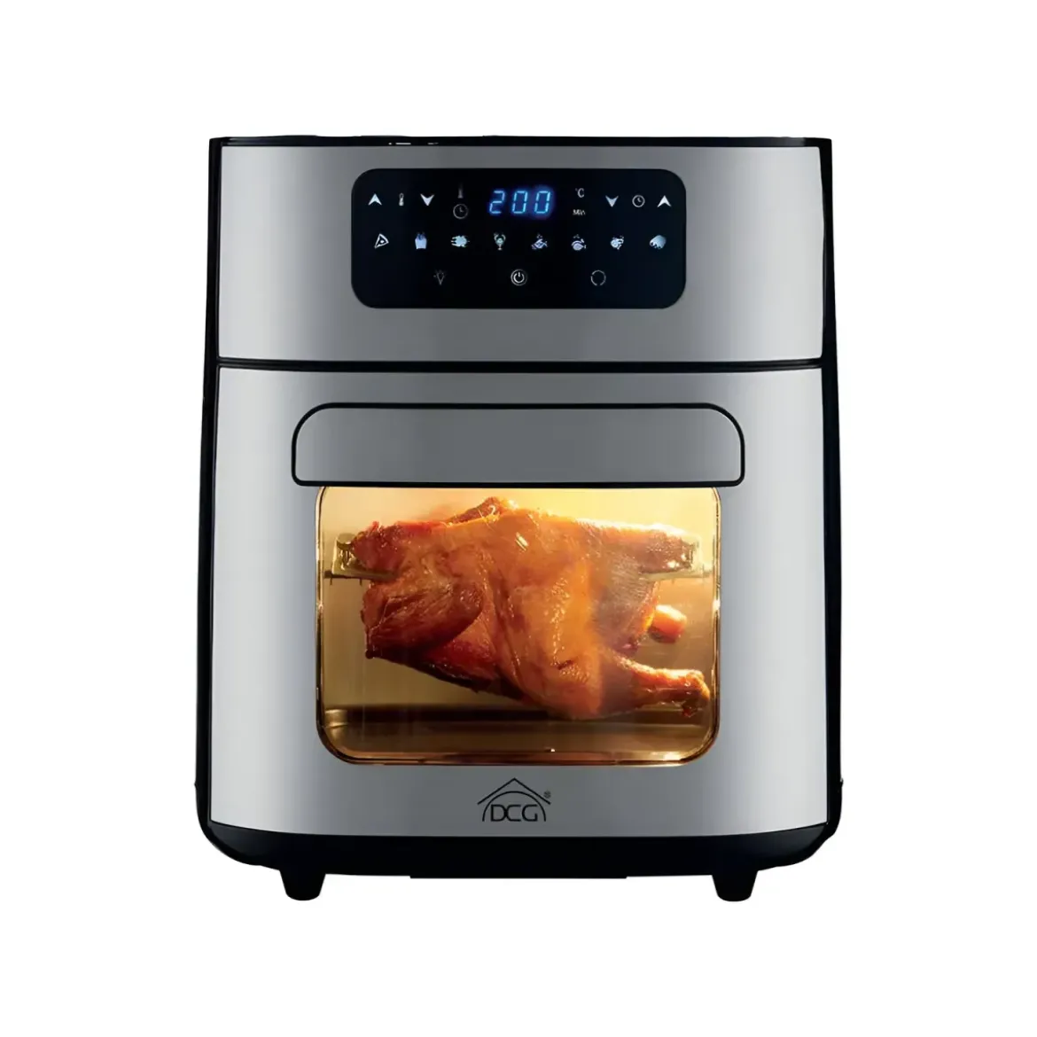 Friggitrice ad Aria DCG 10L 1700W Nero Display Touch con Accessori