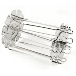 Friggitrice ad Aria Girmi 1800W 12L con Girarrosto Spiedini Grigio