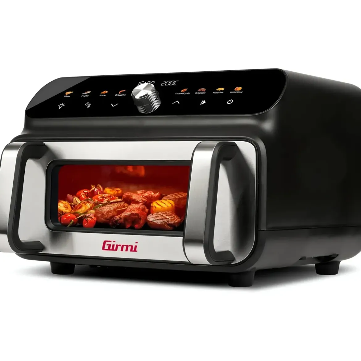 Friggitrice ad Aria Girmi 2000W 10L Display Digitale Multifunzione Nero