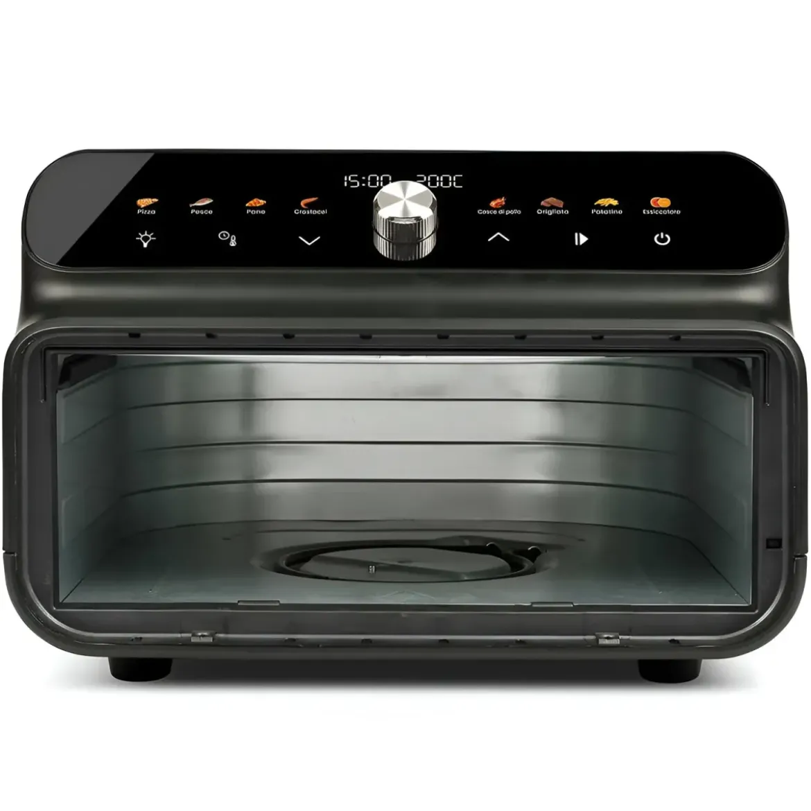 Friggitrice ad Aria Girmi 2000W 10L Display Digitale Multifunzione Nero