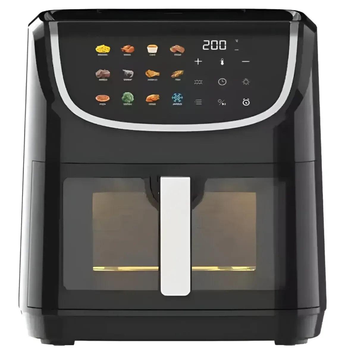 Friggitrice ad Aria 8L 1800W Digitale Nero Timer 60 min Antiaderente