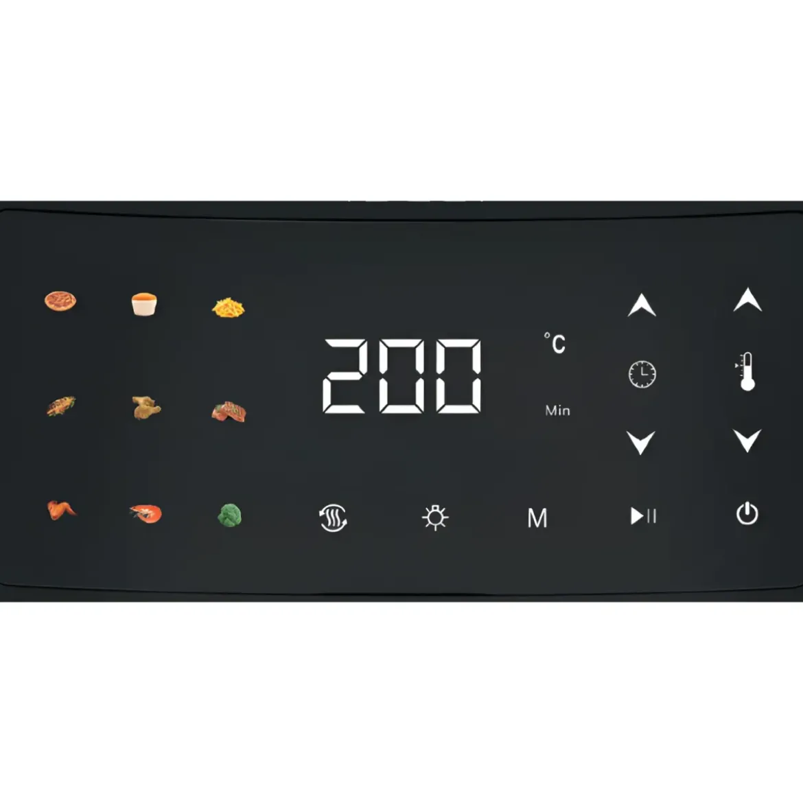 Friggitrice ad Aria 1800W 8L DCG Nero Display Touch Antiaderente