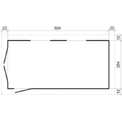 Garage in Legno 3x6 Box Auto Attrezzi da Esterno 21 m2 a Pannelli