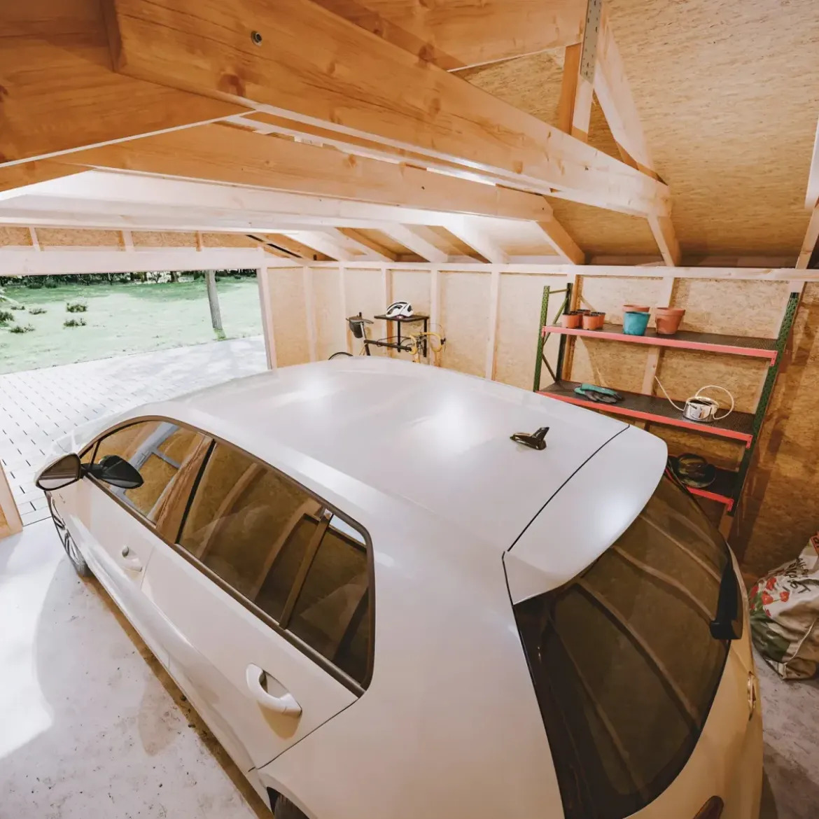 Garage in Legno 3x6 Box Auto Attrezzi da Esterno 21 m2 a Pannelli