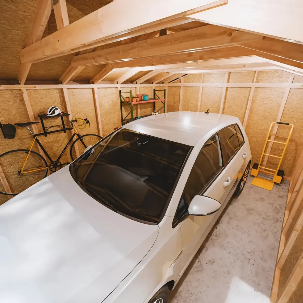Garage in Legno 3x6 Box Auto Attrezzi da Esterno 21 m2 a Pannelli