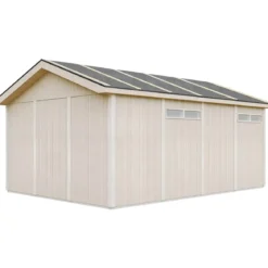Garage in Legno 354x486 cm Box Auto Moto 17 m2 Miele a Pannelli