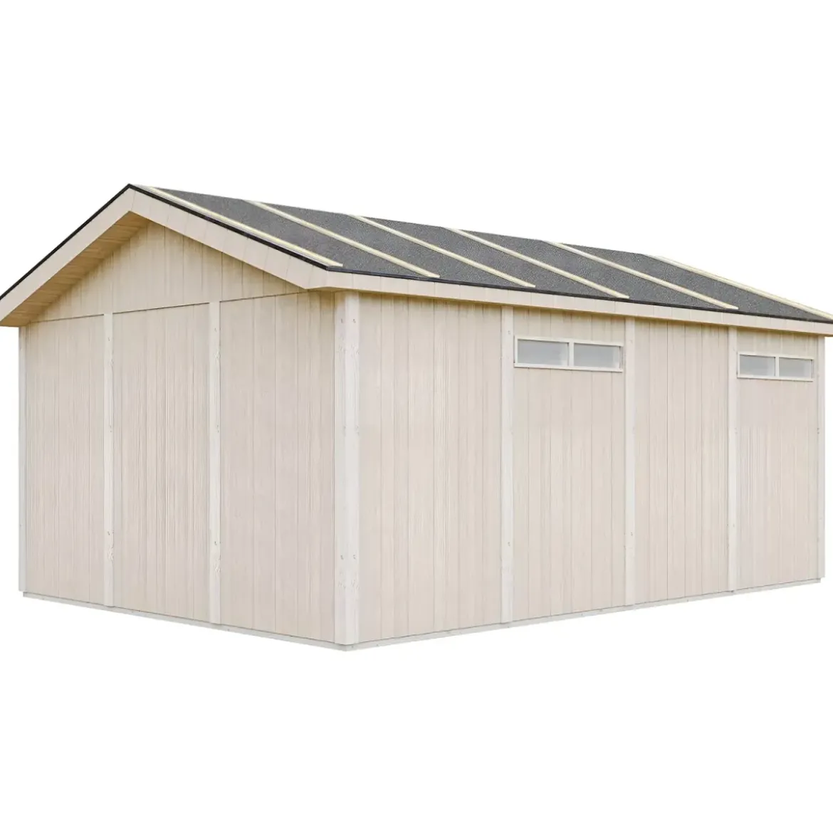Garage in Legno 354x486 cm Box Auto Moto 17 m2 Miele a Pannelli