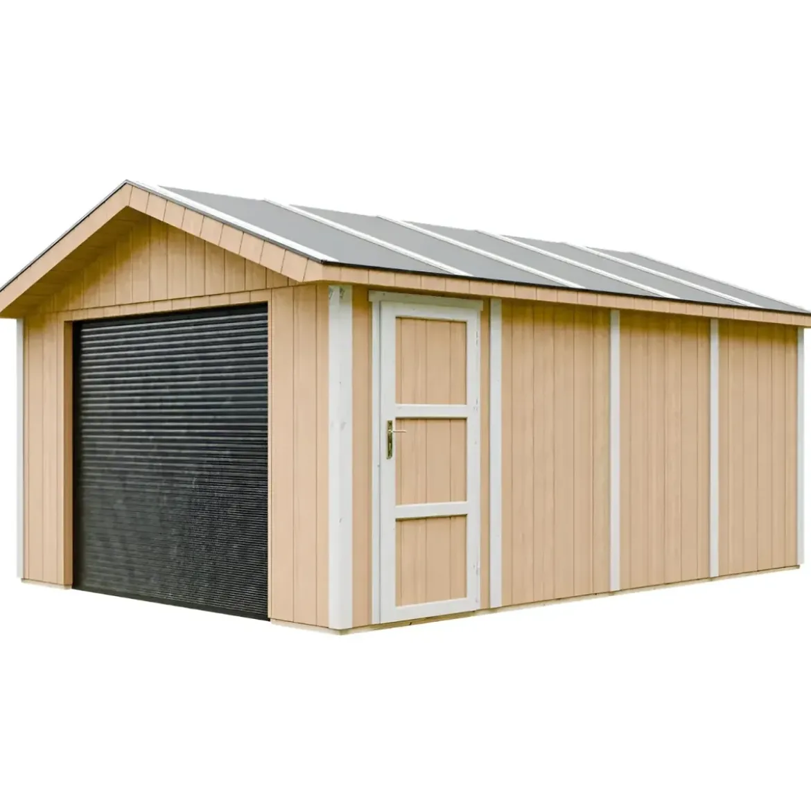 Garage in Legno 354x486 cm Box Auto Moto 17 m2 Miele a Pannelli