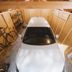 Garage in Legno 3x6 Grigio Box Auto Attrezzi Esterno 21 m2 a Pannelli