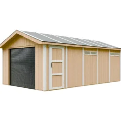 Garage in Legno 3x6 Miele Box Auto Attrezzi Esterno 21 m2 a Pannelli