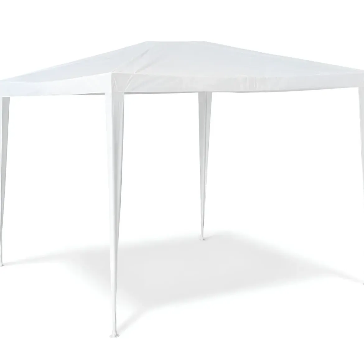 Gazebo da Esterno 2x3 m Telo in Raffia Bianco Rettangolare Acciaio