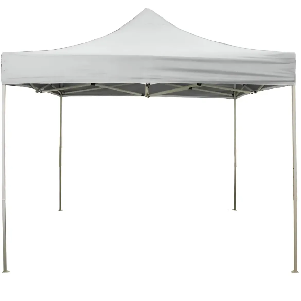Gazebo da Giardino 2x2 a Fisarmonica Impermeabile Bianco con Sacca