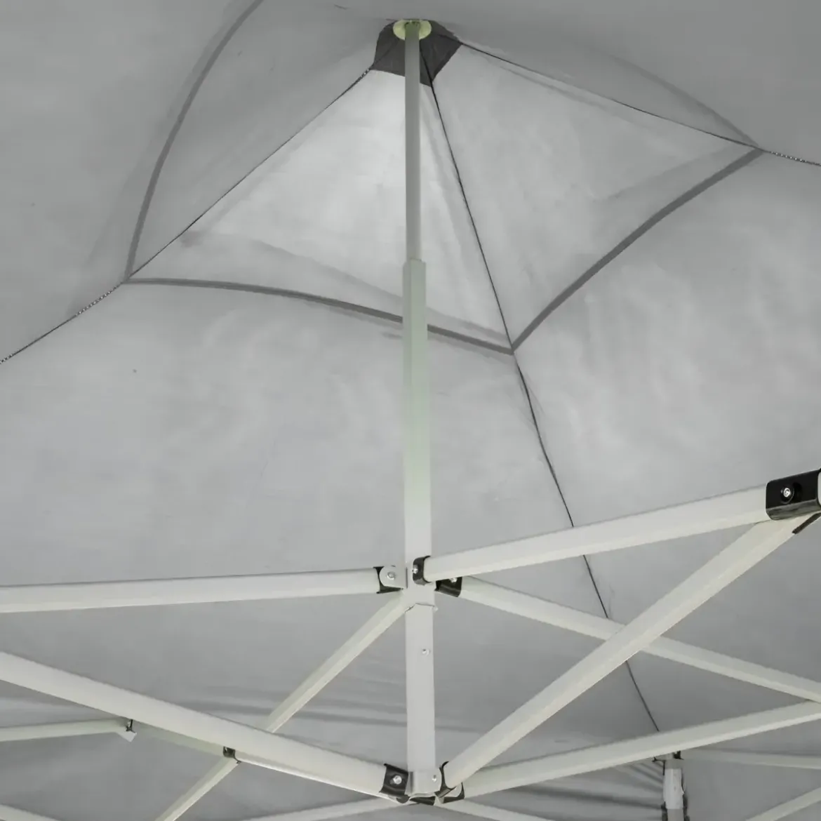Gazebo da Giardino 2x2 a Fisarmonica Impermeabile Bianco con Sacca