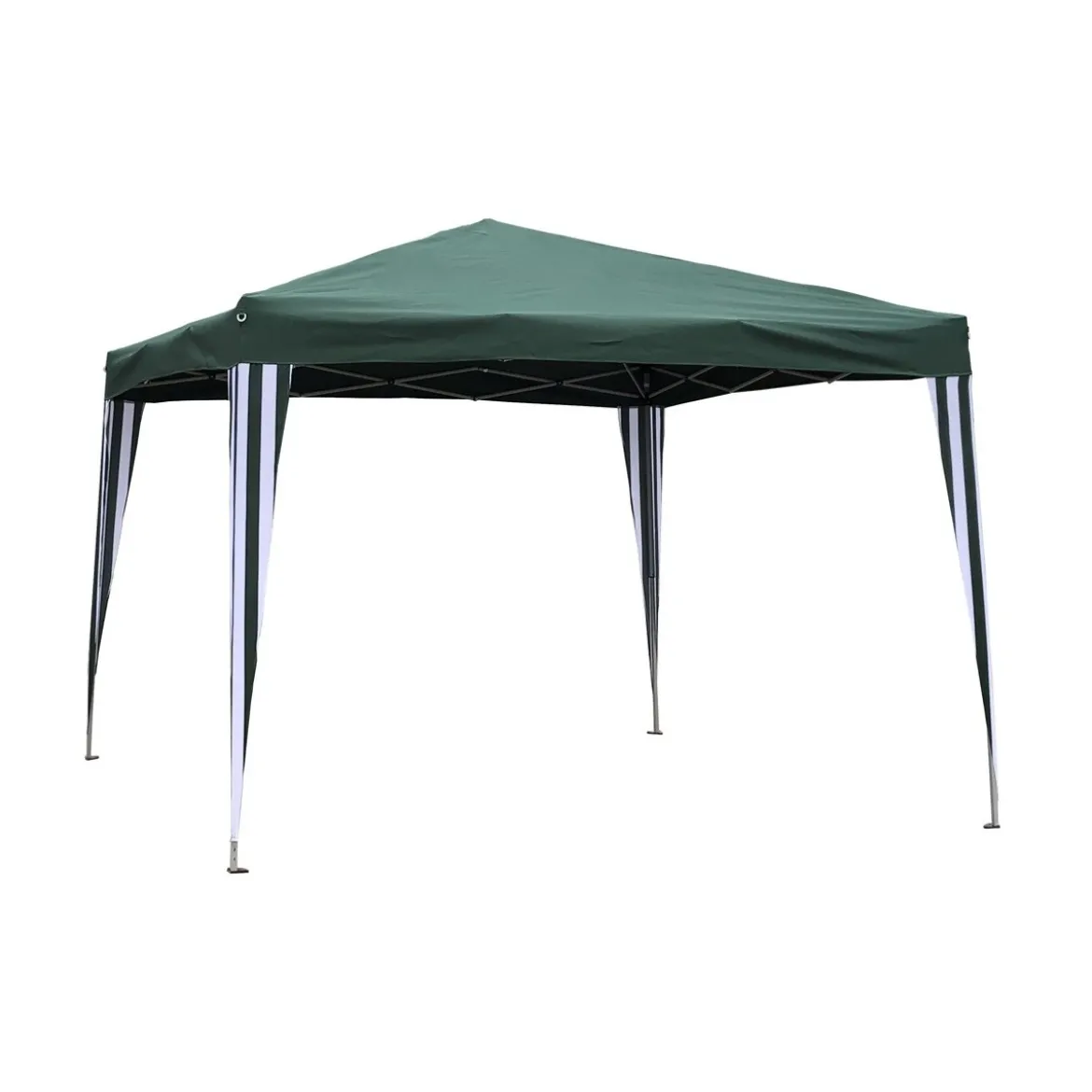 Gazebo 3x3 Verde a Fisarmonica Giardino Richiudibile Portatile Pieghevole Sacca