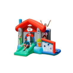 Gioco Castello Gonfiabile per Bambini Con Scivolo e Palline