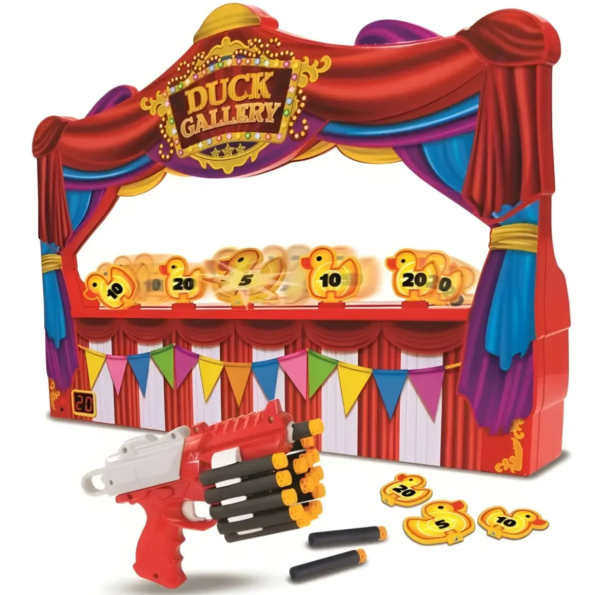 Gioco Elettronico Arcade Tiro al Bersaglio Paperelle Luci e Suoni
