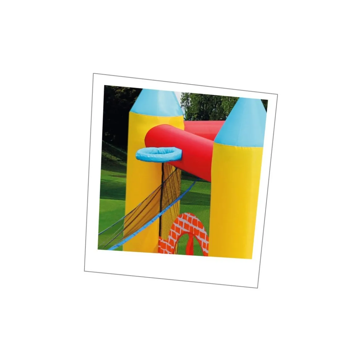 Gioco Gonfiabile Castello Saltarello Scivolo per Bambini Pompa Motore Gigante