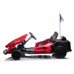 Go Kart Auto Elettrica Rosso Ruote Macchina per Bambino a Batteria 24 V