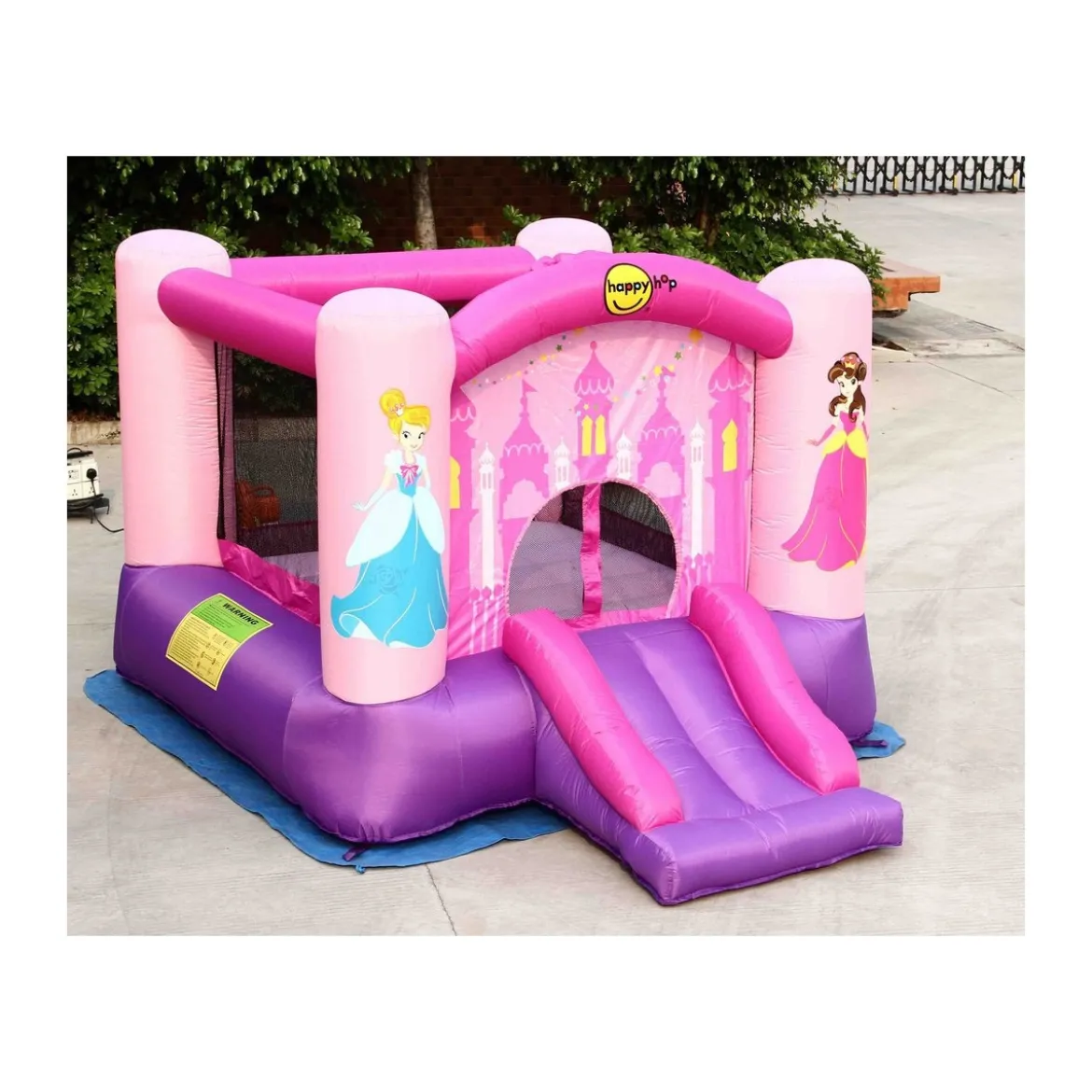 Gonfiabile per Bambini Castello Incantato Principesse Gioco Scivolo Canestro
