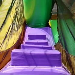 Gonfiabile per Bambini con Doppio Scivolo Uso Professionale Giungla