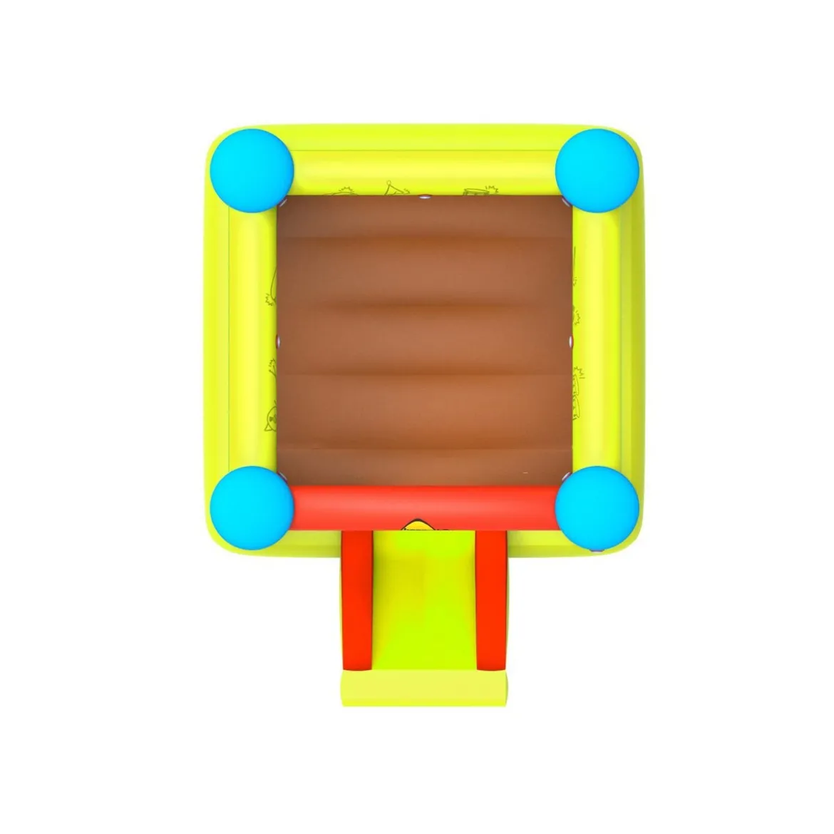 Gonfiabile per Bambini Interattivo Musica con Scivolo Gioco Castello Gonfiatore