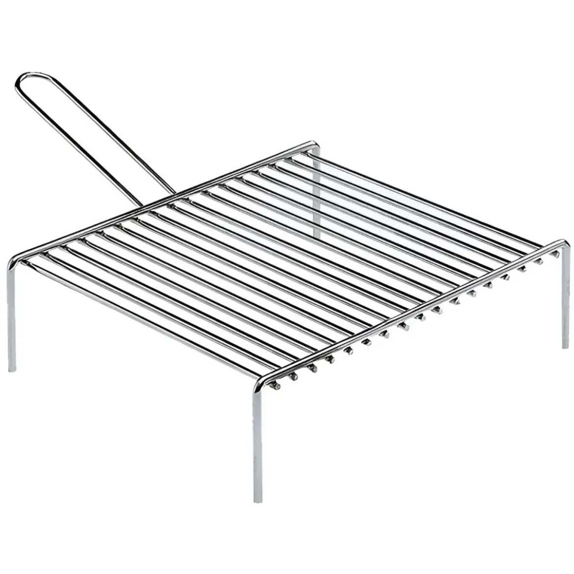Graticola 30x30 per Barbecue Camino Caminetto Griglia Cottura In Acciaio Cromato