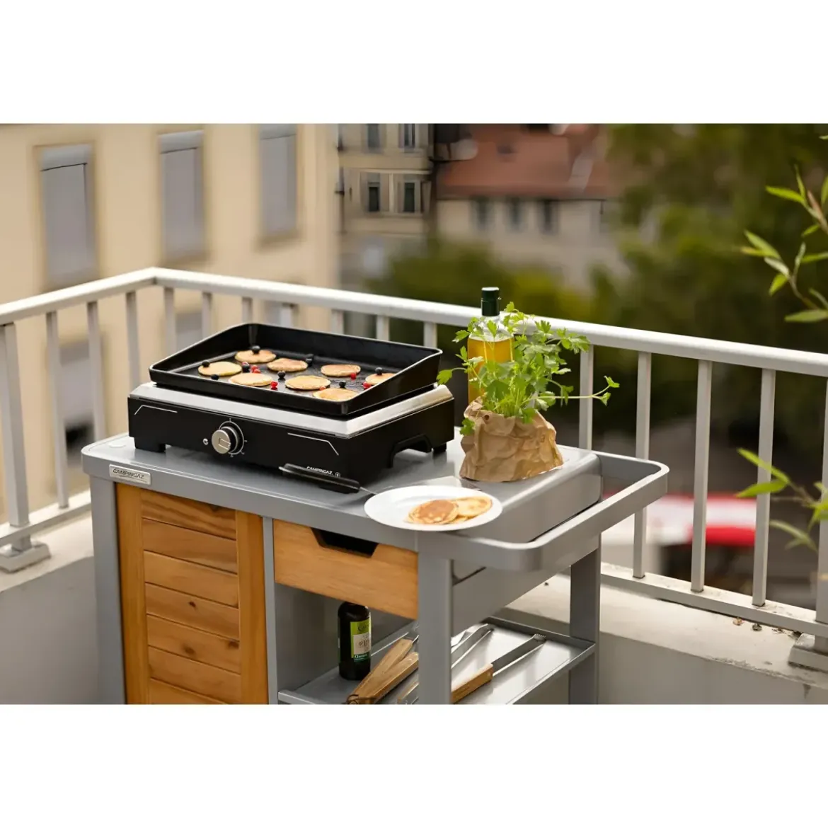Griglia Elettrica 2500W Piastra Ghisa da Tavolo con Copertura Esterno