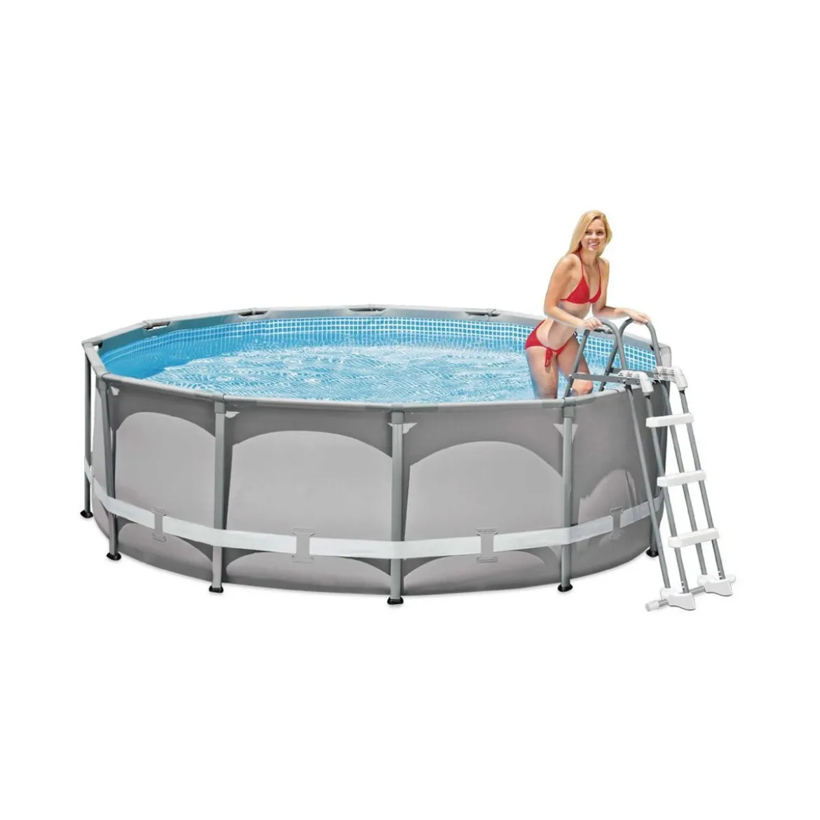 Intex Scaletta 4 Gradini 107 Piscina Scala Sicurezza Fuoriterra Bambini Giardino