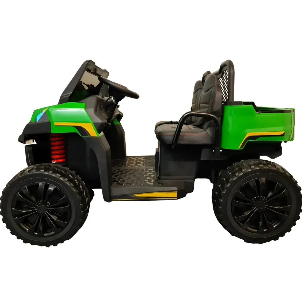 Jeep Elettrica 4x4 per Bambini 2 Posti Telecomando e Sedile in Pelle